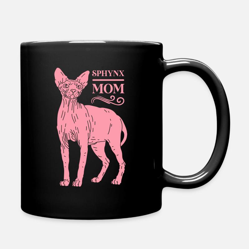Sphynx Mom Sphynx-Katze Sphinx Katze Geschenk - Tasse einfarbig - Schwarz