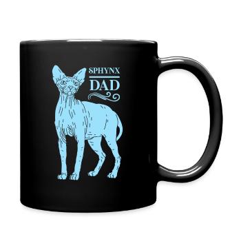 Sphynx Dad Sphynx-Katze Sphinx Katze Geschenk - Tasse einfarbig - Schwarz - Rechts