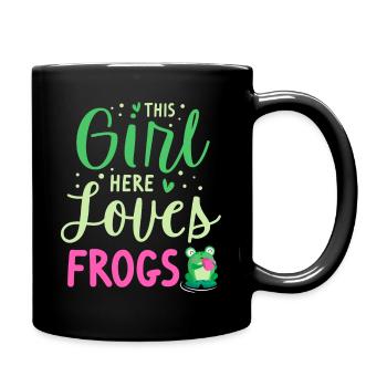 Frosch Tshirt Kröte Kaulquappe Laubfrosch Frog - Tasse einfarbig - Schwarz - Rechts
