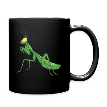 La mante religieuse insectes Praying Mantis - Mug uni - noir - Droite
