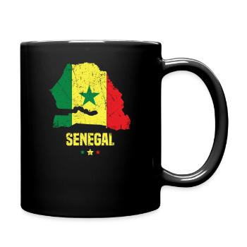 Senegal Flag Senegalese - Full Colour Mug - black - Right