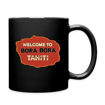 Bora Bora Tahiti Sonne Meer Strand Urlaub - Tasse einfarbig - Schwarz - Rechts