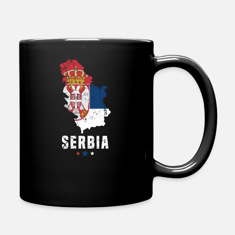 Serbie Drapeau serbe - Mug uni - noir