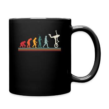 Evolution monocycle sport cadeau de vélo - Mug uni - noir - Droite
