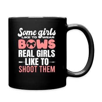 Women Hunter Archery Some Girls Wear Bows - Tasse einfarbig - Schwarz - Rechts