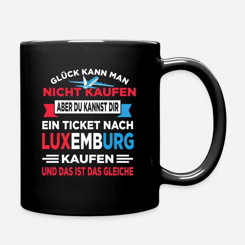 Luxemburger Lucemburgerin Luxemburg Flagge - Tasse einfarbig - Schwarz