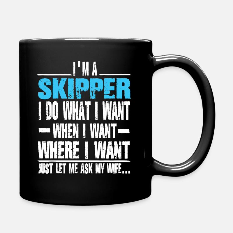 Skipper - Mug uni - noir