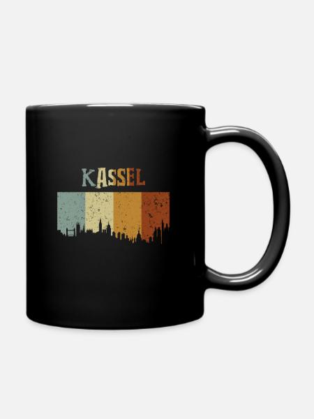 Kassel - Tasse einfarbig - Schwarz