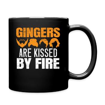 Rotschopf Vom Feuer Geküsst Rote Haare - Tasse einfarbig - Schwarz - Rechts