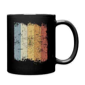 Astrophysicist Retro Time Curvature Quantum Physic - Tasse einfarbig - Schwarz - Rechts