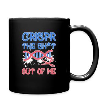 Wissenschaftler Spruch Witz Crispr Biologie Lehrer - Tasse einfarbig - Schwarz - Rechts
