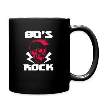 80s Rock - Full Colour Mug - black - Right