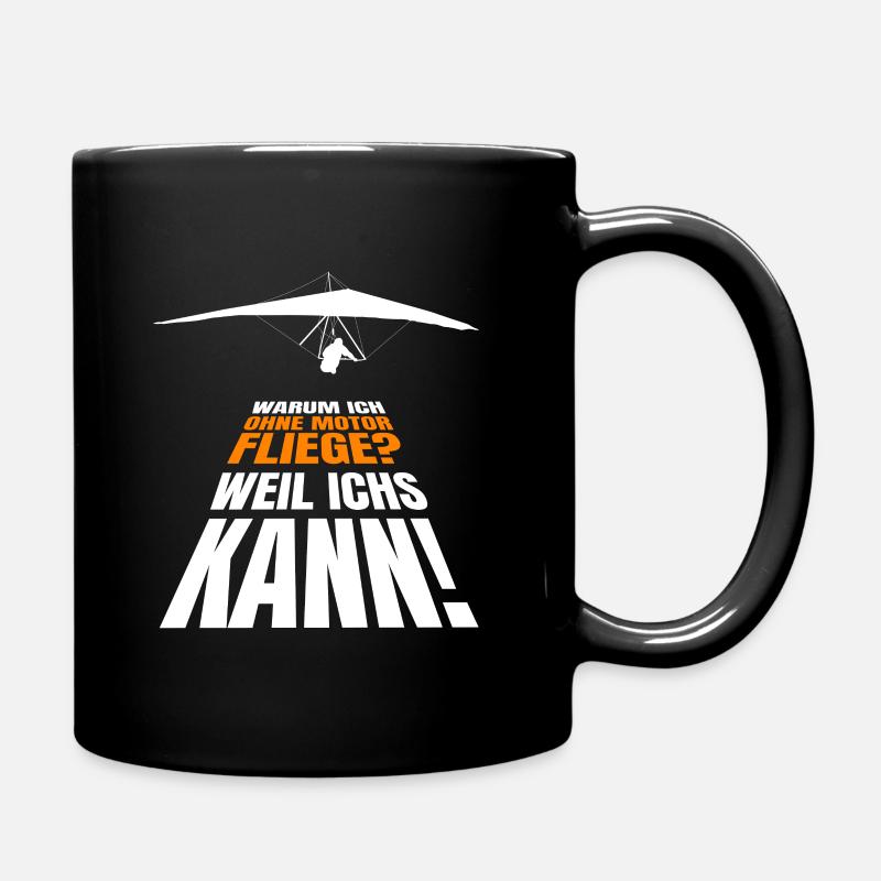 Deltasegler Spruch Drachenflieger Hängegleiter - Tasse einfarbig - Schwarz