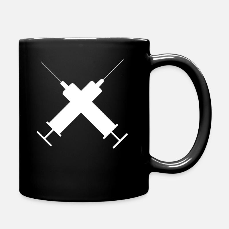 Spritze - Tasse einfarbig - Schwarz