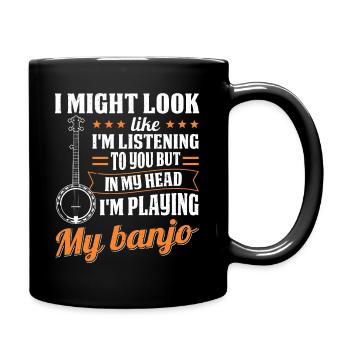 Banjo Player Banjo Player Musician Music Country - Full Colour Mug - black - Right