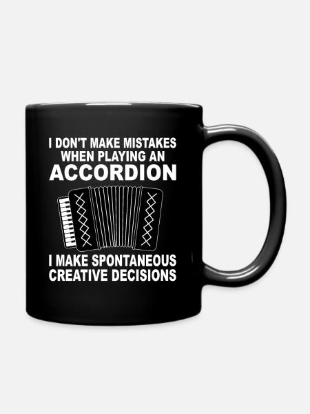 Accordéon accordéon accordéon jouer accordéon accordéon - Mug uni - noir