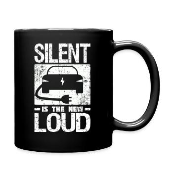 Voiture électrique E-auto entraînement électrique dicton amusant - Mug uni - noir - Droite