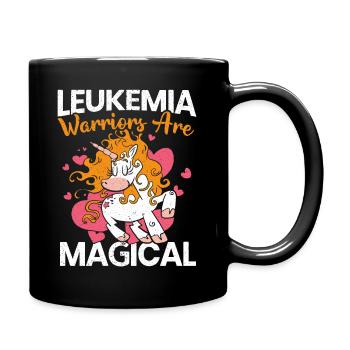 Leukemia Warriors Are Magic Unicorn - Full Colour Mug - black - Right