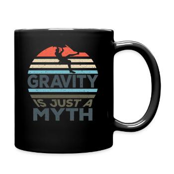 Rock Climbing Climber Gravity Is A - Mug uni - noir - Droite