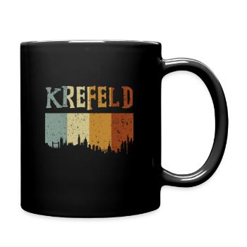Krefeld - Tasse einfarbig - Schwarz - Rechts