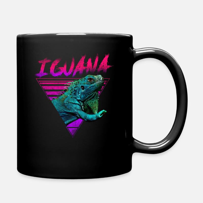 Iguana 80'S Vaporwave - Mug uni - noir