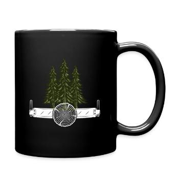 Tronçonneuse Axt Förster Bois Scie chaîne - Mug uni - noir - Droite