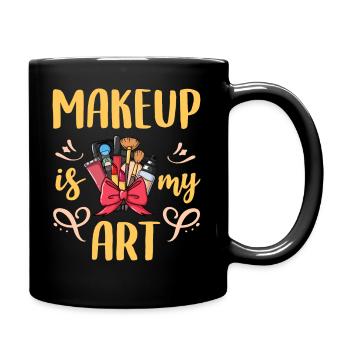 Schminke Kosmetiker Maskenbildner Kosmetik - Tasse einfarbig - Schwarz - Rechts