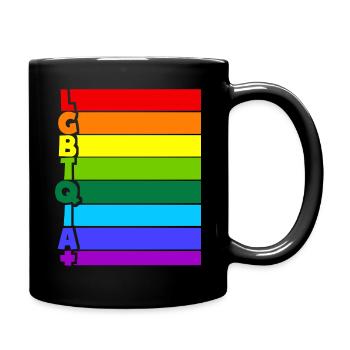 LGBTQIA Plus - Tasse einfarbig - Schwarz - Rechts
