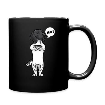 Muet grand chien de Münsterland - Mug uni - noir - Droite