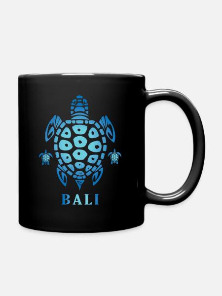 Bali Tortue de vacances - Mug uni - noir