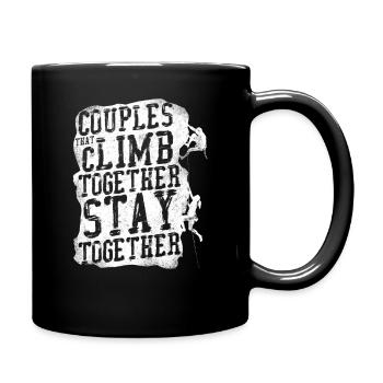 Rock Climbing Climber Couples That - Mug uni - noir - Droite