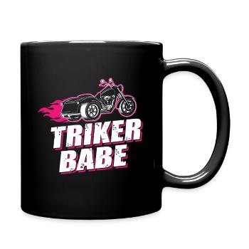 triker babe - Full Colour Mug - black - Right