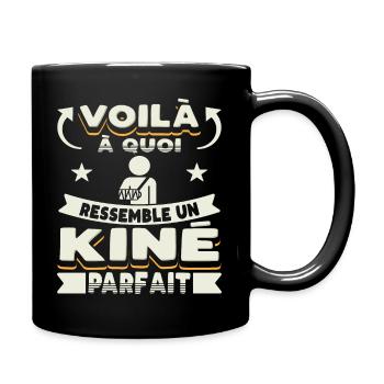 Kinésithérapeute Humour Kinésithérapie Kiné - Mug uni - noir - Droite