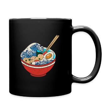 Ramen - Tasse einfarbig - Schwarz - Rechts