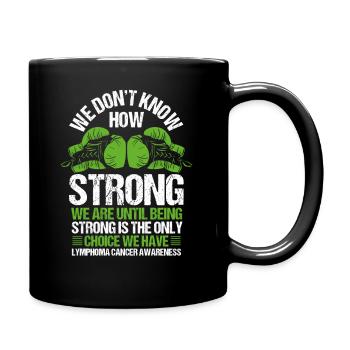 Lymphoma Cancer Awareness no Choice Green Ribbon - Mug uni - noir - Droite