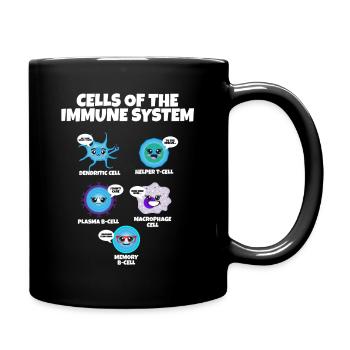 Immune System Cells Biology Cell Science - Mug uni - noir - Droite