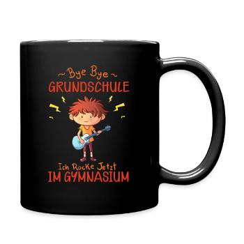 5.klasse Rocken Gmynasium Grundschule Abschluss - Tasse einfarbig - Schwarz - Rechts