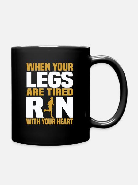Motivationssprüche - Tasse einfarbig - Schwarz