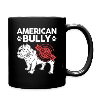 American Bully Dog Dog Owner Gift - Full Colour Mug - black - Right
