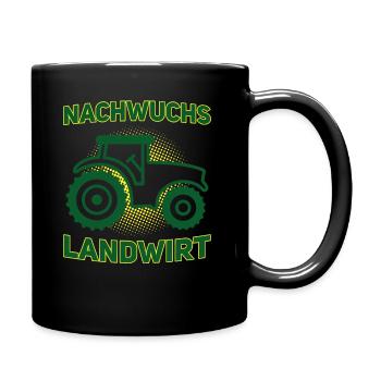 Landwirtschaft Nachwuchs Landwirt Kinder Traktor - Tasse einfarbig - Schwarz - Rechts