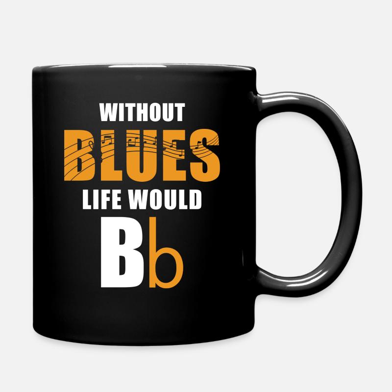 Blues - Tasse einfarbig - Schwarz