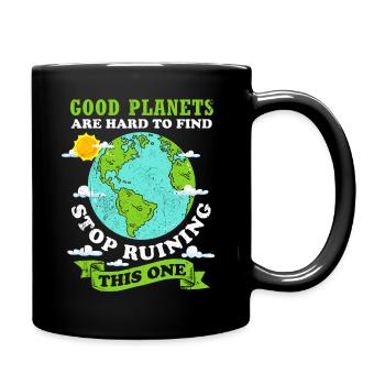 Changement climatique - Mug uni - noir - Droite