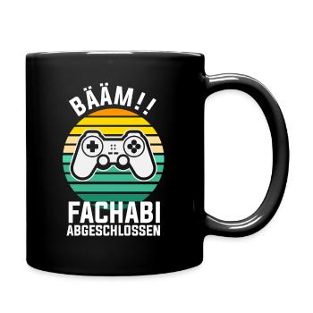 Fachabitur Gamer Gaming Zocker Nerd Fachabifeier - Tasse einfarbig - Schwarz - Rechts