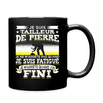 Tailleur de Pierre - Mug uni - noir - Droite