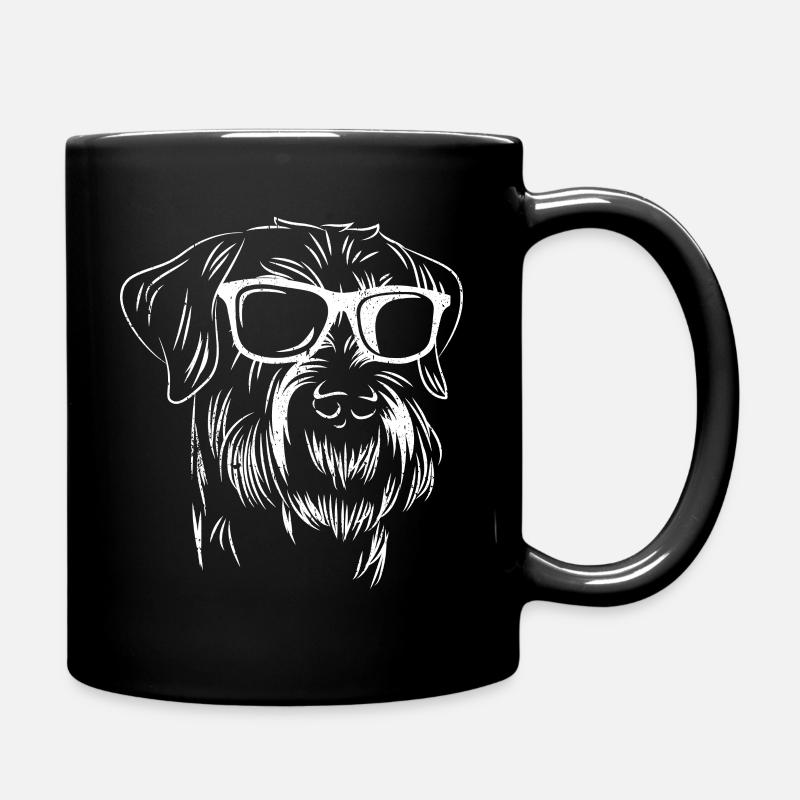 Riesenschnauzer Vintage Retro Giant Schnauzer Hund - Tasse einfarbig - Schwarz