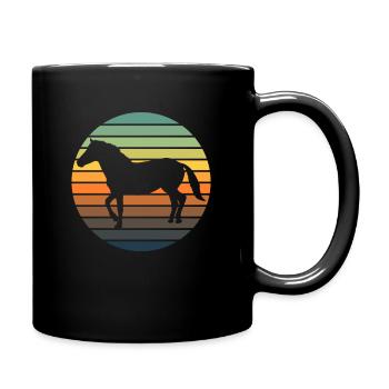 Horse Rider Riding Horse Rider Gift - Full Colour Mug - black - Right