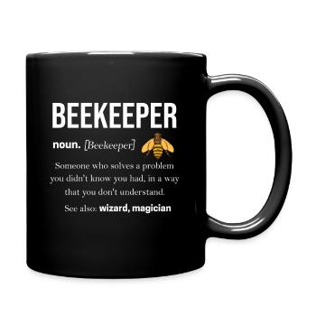 Beekeeper Bee Honey Insect Honeycomb Bumblebee Bee Honeycomb - Full Colour Mug - black - Right