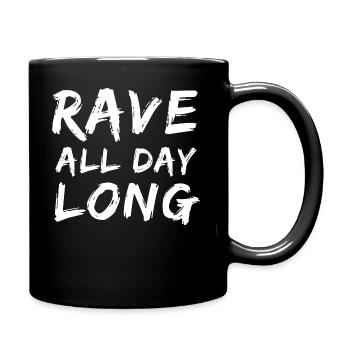 Raver / Rave / Gabber / Speedcore Raver Uptempo - Tasse einfarbig - Schwarz - Rechts
