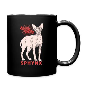 Sphynx chat sphinx cadeau de chat - Mug uni - noir - Droite