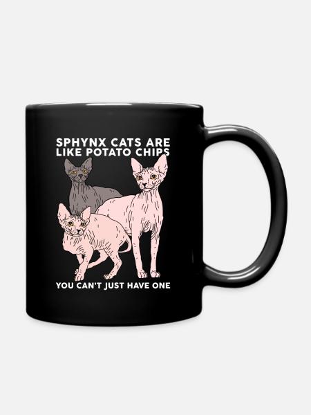 Sphynx Chats Sphinx | Cadeau de propriétaire de chat - Mug uni - noir
